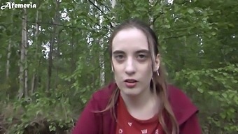 Pov Blowjob In The Woods With My Girlfriend Who Loves To Suck And Swallow
