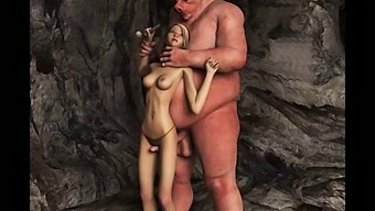 Giant Cocks Ejaculate On 3d Models In Bizarre Video