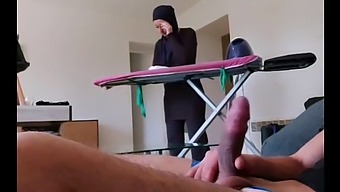 Wow! This Guy Shows His Penis To The Muslim Maid!