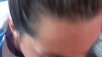 Blonde Babe Indulges In Cum Consumption