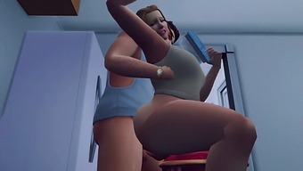 Cumming Fast From A Curvy Blonde'S Doggy Style