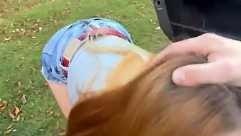 A Cum-Loving Woman Interrupts Me In The Woods