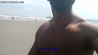 Ton Enjoying Morning Stroll At The Beach