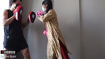 A Petite Indian Student Punches Like A Pro In This Hot Video