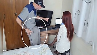 A Married Woman Seeks Computer Repair From A Technician
